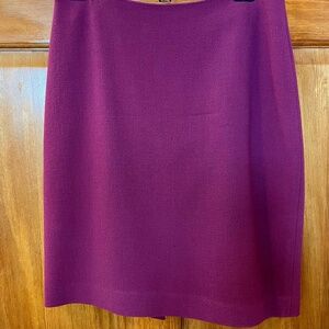 Ann Taylor 6P fushia wool skirt